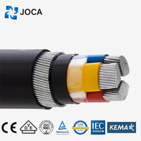 Câble d'alimentation en aluminium XLPE/PVC basse tension non blindé NA2XS(F)2Y N2XY N2XSEY N2XSY, câble ignifuge pour l'installation souterraine
