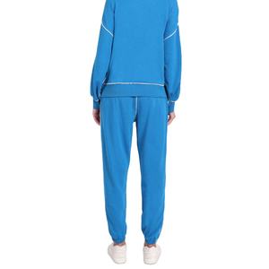 Two <b>Piece</b> Above Knee Solid 100% Cotton Sweat <b>Suites</b> for Women's Custom Manufacturer Cheap Price Sweatshirts & Sweatpants Set - Product Image 6