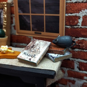 Miniature 1:12 Scale Halloween <b>Witch</b> House Furniture Wood DIY Dollhouse Decoration Toy for Kids - Product Image 2