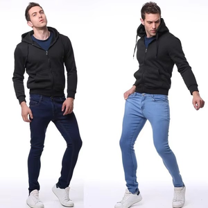 Jeans Clásicos de Mezclilla para Hombre, Corte Recto, Transpirables, de Secado Rápido, Lavado de Color, Ajuste Slim Casual para Invierno, Otoño y Verano - Product Image 5