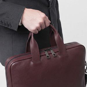 Men Leather Laptop <b>Bag</b> with Front Pocket Men's Leather Laptop <b>Bag</b> for Daily Office Use Men Fashion Leather Laptop Briefcase - Product Image 4