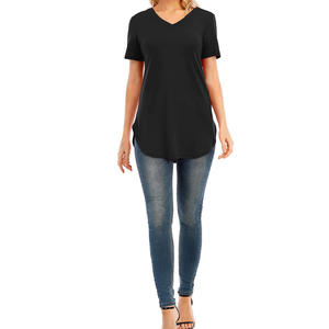 เสื้อยืดผู้หญิงทรงปกติ แขนสั้น สไตล์ลำลอง แฟชั่นทันสมัย เสื้อยืดลำลองผู้หญิง - Product Image 3