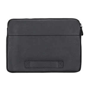Housse simple pour ordinateur portable en PU avec fermeture éclair, protection pour ordinateurs portables, noire - Product Image 1