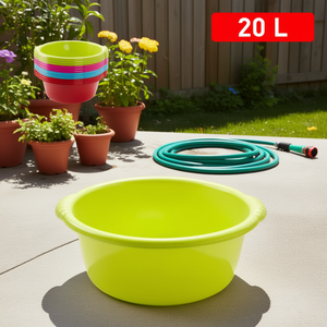 Barreno - Cubeta Redonda de Plástico de 20 Litros, Color Rojo - Product Image 3