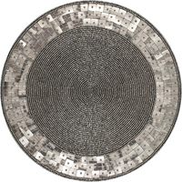 Nouvelle Arrivée Tapis de Table Perlé en Verre Fait Main Antidérapant, Napperons de Table en Perles de Verre pour Dîner, Décoration Maison, Mariage, Fête