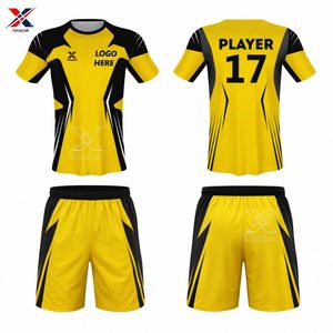 Camiseta de Fútbol de Calidad de Exportación, Conjunto 7v7, Pantalones Cortos Transpirables de Secado Rápido, Material de Tela de Poliéster Estampado Liso, Unisex para Adultos, Oficial - Product Image 3