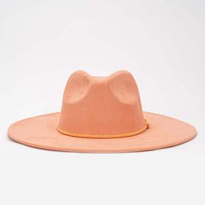 Fashion Polyester Fedora Hat for Women <b>Men</b> Classic Character Casual <b>Flat</b> Wide Brim Jazz <b>Cap</b> - Product Image 2
