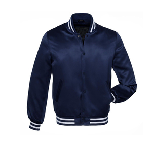 เสื้อแจ็คเก็ตบอมเบอร์สีขาวสำหรับผู้ชาย ทรงปกติ ปกคอพับ สีพื้น ผ้าโพลีเอสเตอร์ สไตล์พรีปปี้ กันลมสำหรับฤดูหนาว - Product Image 5