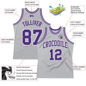 Maillot de basket-ball personnalisé en mesh, séchage rapide, nom et numéro, t-shirt de sport, uniforme d'équipe pour adultes - Product Image 6