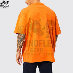 T-shirt Boxy Homme Grande Taille Nouvelle Collection Été Coton Blanc Uni Col Rond Manches Courtes Décontracté - Product Image 2