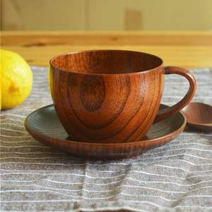 Tasses en bois de style classique, idéales pour les maisons traditionnelles et les expériences culinaires culturelles - Product Image 6