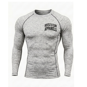 Custom Logo Print <b>Compression</b> <b>Shirt</b> <b>for</b> <b>Men</b> Workout Long Sleeve T <b>Shirts</b> Bodybuilding Gym Wear Quick Dry <b>Compression</b> <b>Shirt</b> - Product Image 2