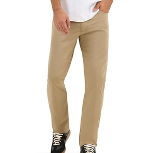 Pantalones Casuales de Pierna Recta para Hombre, Cintura Media, Negros, de Poliéster Oxford, Antiarrugas, Cierre de Cremallera, Ligeros, para Verano - Product Image 5