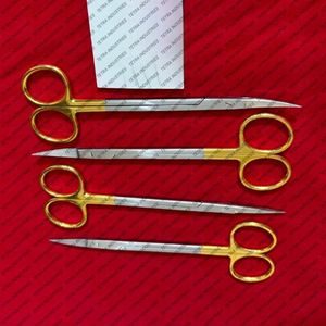 Juego de tijeras quirúrgicas Premium TC Kelly de 4 piezas, 16 cm, rectas y curvas, de acero inoxidable y carburo de tungsteno, con certificación CE - Product Image 6