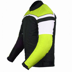 Men's Reflective Motorcycle <b>Jacket</b> Full Sleeve Windproof Color Blocked Black <b>Lime</b> <b>Green</b> Polyester All Seasons Racing Wear - Product Image 4