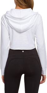 Ensemble de survêtement à capuche pour femme, haut court, vêtements de sport, costume décontracté, vente en gros, 2020 - Product Image 5