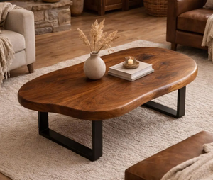 Premium Quality Wooden Coffee Table Available with Metal Legs for Dining Room and Bedroom Office and Home Usage for Sell - Product Image 5