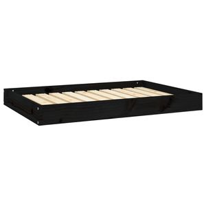 Cama para Perro de Madera de Pino Negro Sólido, Resistente y Duradera - Product Image 2