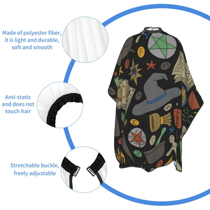 Cape de Coiffure Enfant Imperméable en Tissu Polyester Qualité Supérieure Vente en Gros Logo Personnalisé Direct Usine 2026 - Product Image 5