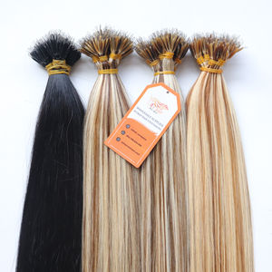 Extensiones de Cabello Humano Remy con Queratina, Punta Plana Pre-Adherida, 100% Virgen, Cutícula Intacta, Liso Sedoso - Product Image 1