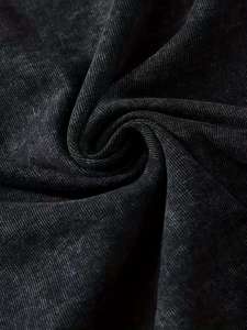 Camiseta Corta de Moda con Lavado Ácido y Pedrería de Diamantes para Hombre, Oversize de Algodón con Gráficos Desgastados, Estampado DTG, Ropa Personalizada de Verano - Product Image 4