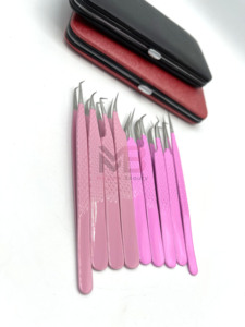 Pinzas Profesionales para Vello Facial, Pinzas de Precisión de Acero Inoxidable para Depilación de Cejas y Aplicación de Pestañas - Product Image 2
