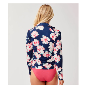 Rashguard personnalisé pour femmes, manches longues anti-UV, pour BJJ, surf, natation, MMA, en Spandex/Nylon 240g, 100% prérétréci, prix abordable, OEM personnalisé - Product Image 2