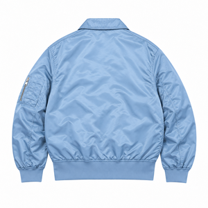 Chaqueta bomber verde para hombre, estilo casual, con cierre de cremallera, cuello vuelto, abrigo de otoño. - Product Image 5