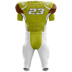 Custom American Football Jersey Set Striped <b>Rainbow</b> Design Sublimated Short Sleeve V-neck Fitted Men's Adult 100% Summer - Product Image 6