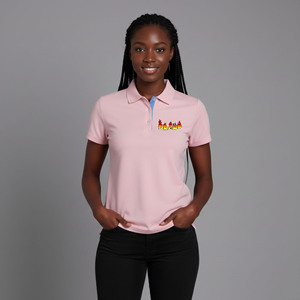 Wholesale Custom Logo High Quality 100% Cotton Ladies for Shirt Stretch Rib Regular Fit Summer Appliques Golf for Shirt for - Product Image 4