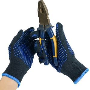 Gants en PVC à pois double face de taille XL de haute qualité doublure en coton antistatique pour le travail de Garage vente en gros directe d'usine - Product Image 1