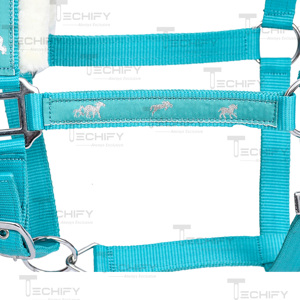 Soft Padded Nylon Horse <b>Halter</b> Adjustable Headcollar with Fur Lining Durable Equestrian Equipment - Product Image 3