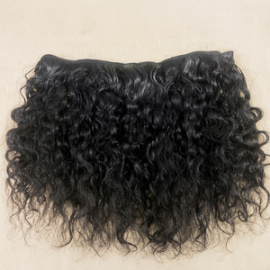 ผมต่อแบบลูกไม้สีน้ำตาลอ่อนขนาด 8 นิ้วจากอินเดียใต้ แบบ Remy Hair ลอนแน่น พร้อมเส้นผมทอแบบ Double Weft ทรง Afro Natural Wave และแบบตรง - Product Image 3