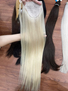 Produit en vente flash, queue de cheval, cheveux humains vierges vietnamiens 100%, meilleure qualité, couleur personnalisée, prix de gros - Product Image 2