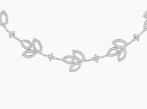Luxury Nature Inspired Diamond Floral Wreath Shimmering Leaf Cluster Accent Tennis Trio Marquise Cut Delicate Diamond <b>Bracelet</b> - Product Image 2