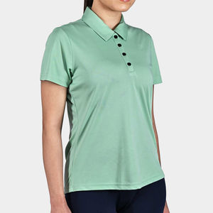 Conception de logo personnalisé, polos pour femmes, impression OEM/ODM, vêtements de sport pour femmes, polos en gros de qualité économique - Product Image 3