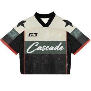 Camisetas de Fútbol Americano Retro Sublimadas Personalizadas para Hombre, Diseños Personalizados, Malla de Poliéster, Corte Cuadrado - Product Image 1
