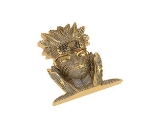 Custom Iced out hip hop labgrown Diamond 10k <b>gold</b> king Charm Unisex <b>pendant</b> Gift Jewelry - Product Image 2