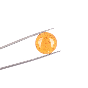 Cabochon en ambre synthétique de forme ronde, aspect naturel, pour la création de bijoux - Product Image 4