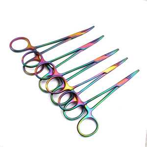 Pinzas Hemostáticas de Acero Inoxidable Multicolor Arcoíris, Juego de Instrumentos Rectos con Bloqueo, Uso Médico, por Dentavex - Product Image 6