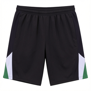 Shorts de sport pour hommes en denim imperméable, anti-plis, séchage rapide, légers, respirants, avec braguette boutonnée et taille élastique, pour la course à pied - Product Image 1