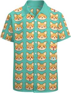 Chemise homme à manches courtes, imprimé floral tropical hawaïen, décontractée, boutonnée, colorée, pour l'été - Product Image 5