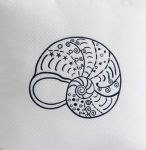 Housse de coussin carrée en coton blanc à volants, brodée sur mesure, amovible et lavable, pour siège, vente en gros - Product Image 2
