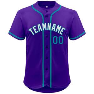 Camiseta de béisbol cosida de primera calidad con botones y pantalones reforzados con diseño de diamantes para torneos - Product Image 1