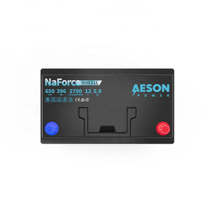 새로운 에이슨 파워 나포스 95D31L 나트륨 이온 자동차 배터리 12V 650CCA 33Ah 2700 사이클 5.9KG 경량 긴 수명 - Product Image 3