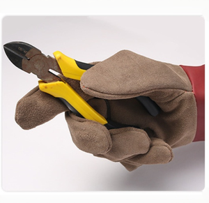 Guantes de Soldadura de Cuero Vacuno de Alta Resistencia, Resistentes al Fuego, Precio al por Mayor - Product Image 2