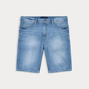 Shorts en jean baggy brodés sur mesure pour hommes, taille mi-haute, effet vieilli, style streetwear vintage, décontracté pour l'été, personnalisable OEM - Product Image 3