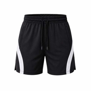 <b>Black</b> and Other Color Shorts With Side White Striped Cotton/Polyester Material Fully Customized - Product Image 1