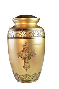 Urna Funeraria de Latón Estilo Americano con Grabado de Águila Personalizado, para Cenizas Humanas Adultas, Venta al Por Mayor - Product Image 6