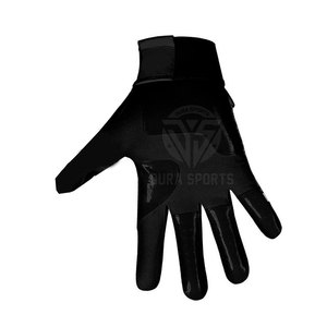 Gants de football américain en cuir avec logo personnalisé, fabrication OEM, pour receveurs, adultes, fabriqués au Pakistan - Product Image 5